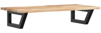 vidaXL Waschbeckenregal Wandmontage Stahl und Akazienholz 3302675