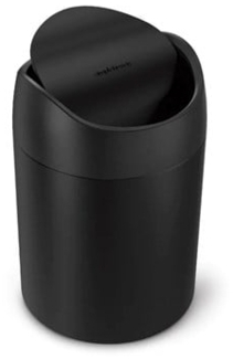 Simplehuman 1,5L Mini-Mülleimer, schwarz