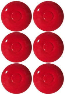 Ritzenhoff & Breker DOPPIO Kaffeeuntertasse 16 cm rot 6er Set