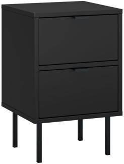 Nachtkonsole Ido Nachtschrank 35x34x54cm schwarz
