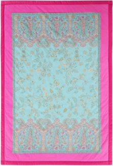 Plaid Bassetti Plaid INDIAN ROSES, T1 Turchese 135 x 190, Bassetti
