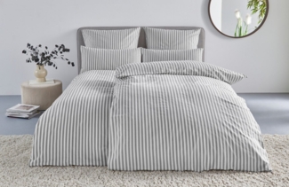 LeGer Home by Lena Gercke Bettwäsche Linnea, Flanell, 2 teilig, aus 100% Baumwolle, Streifendesign