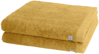 Ross Sinfonie 2 tlg. Frottier-Set - 2 X Duschtuch (70 X 140cm) - 500 g/m2 - Senf