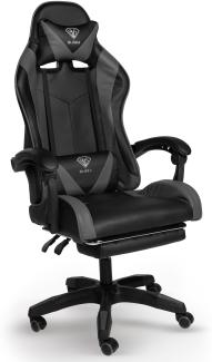 Chefsessel Stuhl Home Office Chair Racing Bürostuhl Sportsitz Büro Stuhl Schwarz/Grau