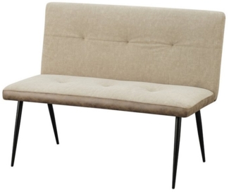 HTI-Living Polsterbank 2-Sitzer Bank Antikbraun/Taupe Joschka (Stück, 1-St, 1 Sitzbank), Küchenbank Sitzbank