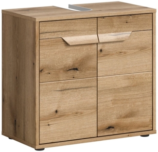 Newroom Waschbeckenunterschrank Harriet Waschbeckenunterschrank Eiche Waschtischunterschrank Badunterschran...