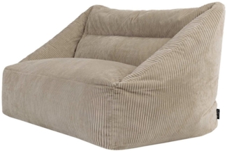 icon Sitzsack Sofa Erwachsene aus Cord „Cecilia", Made in Germany, für Erwachsene, XXL Sitzsack, mit Füllung