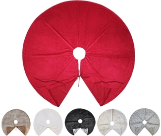 JACK Weihnachtsbaumdecke Kuschlige Christbaumdecke Rund Ø 120cm Weihnachtsbaumdecke Tannenbaum, Weihnachtsbaum Decke Unterlage Baumteppich Tannenbaumdecke