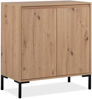 Kommode Sideboard Industrial Look Holz Eiche Anrichte Schrank Beistellschrank Wohnzimmerschrank