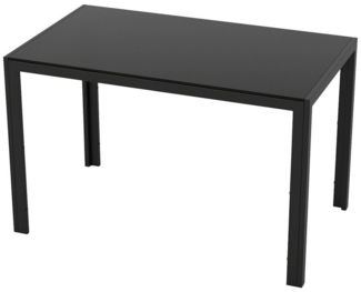 COSTWAY Esstisch (1-St), Glas, quadratischer Küchentisch für 4 Personen