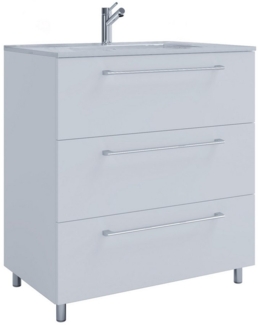 VCM Badmöbel Waschtisch Badinos 914850 Weiß H. 86 x B. 60 x T. 46 cm