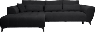 WERK2 Ecksofa Garay, XXL-Liegefläche: elektrisch ausziehbar auf ca. 228×126 cm, Luxus in Übergröße: XXL-Liegefläche, Komfort-Ottomane & stilvolle Füße
