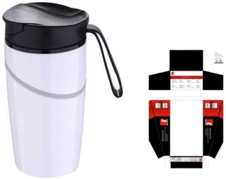 BERGNER MACHIATTO Thermosbecher Reisebecher 0,35 L Edelstahl BG-5969