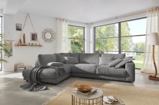 KAWOLA Ecksofa MADELINE, Couch L-Form rechts oder links, Cord verschiedene Farben 325x224 cm