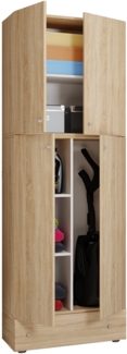VCM Mehrzweckschränke Lona 917817 Sonoma-Eiche H. 200 x B. 70 x T. 39 cm