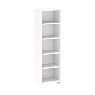 Domando Bücherregal Polverigi M1 Modern für Wohnzimmer Breite 44cm, praktisches Design in Weiß Matt