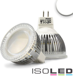ISOLED MR16 LED Strahler 6W Glas diffuse, 120°, neutralweiß