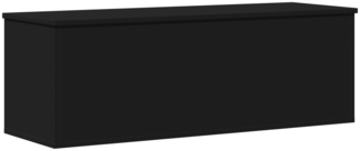 vidaXL Truhe Schwarz 102x35x35 cm Holzwerkstoff 840689