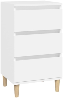 Nachttisch Nachtschrank Weiß 40 x 35 x 70 cm Holzwerkstoff