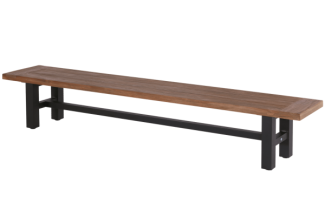 Gartenbank Sophie Yasmani (carbon black / natural teak 240 cm)