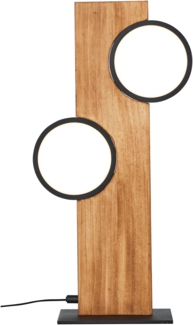 Brilliant Leuchten Tischleuchte Cheesy G99934-76 matt schwarz holz 3000K