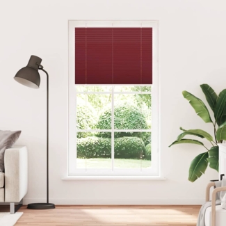vidaXL Plissee Bordeauxrot 105x200 cm Stoffbreite 104,4 cm Polyester 4015263