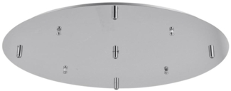 s.luce Modular Hängeleuchten-Baldachin 3-flammig oder 5-flammig Chrom