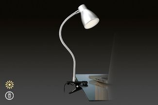 Briloner LED Klemmleuchte Grip Tischlampe Flexarm 200lm Titan 3W LED Lampe Licht