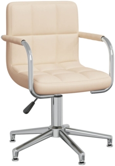 vidaXL Bürostuhl Drehbar Creme Stoff [334731]