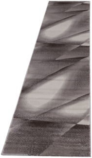 Kurzflor Teppich Matteo Läufer - 80x300 cm - Braun
