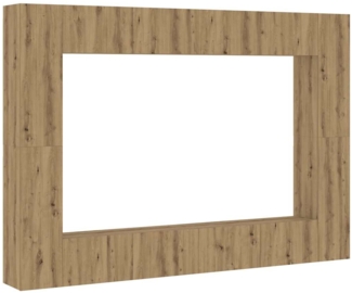 vidaXL 8-tlg. TV-Schrank-Set Wandmontage Artisan-Eiche Holzwerkstoff 3328978