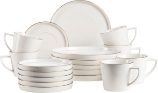 MÄSER Kaffeeservice SITA, Kaffeeservice, Porzellan (18-tlg), 6 Personen, Porzellan, Geschirr-Set, Service