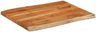 vidaXL Tischplatte 90x60x2,5 cm Rechteckig Massivholz Akazie Baumkante 370621