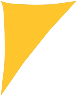 vidaXL Sonnensegel 160 g/m² Dreieckig Gelb 4x5x6,8 m HDPE 311596