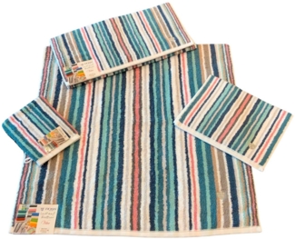 ROSS Gästehandtücher Multicolor, Frottier (6-St), mit Streifen und gesticktem ROSS-Emblem