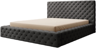 Eltap Bett Princce (Softis 11) 140x200 Metallrahmen, Gaslift, Box , Schwarz, 232 x 117 x 221 cm