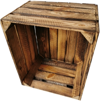 Obstkiste Vintage Geflammt 50 x 40 x 30cm