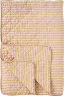 Ib Laursen - Decke Quilt Wohndecke 180x130 cm Gelb Rosa Gestreift 07899-00