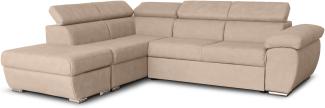 Fina Ecksofa Links, Mozart - Beige