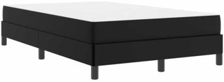 vidaXL Bett mit Matratze Schwarz 120 x 200 cm Kunstleder 3398623