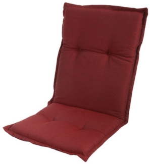 Sun Garden Polsterauflage Niederlehner Naxos extra 50318-300 dunkelrot 105 x 48 x 6 cm Sun Garden, (1 St), Halteband verstellbar mit Bindebändern