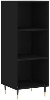 vidaXL Sideboard Schwarz 34,5x32,5x90 cm Holzwerkstoff 828709