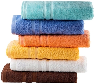 Clinotest Handtücher Walk, fusselfrei - 50x100 100% Baumwolle, 95°C kochfest, 100% Baumwolle (2-St), sanftes Hand Towel mit saugstarken & strapazierfähigen Fasern