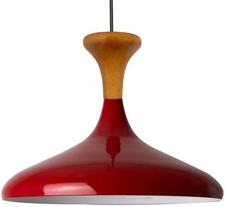 Bamyum Pendelleuchte Champion Pendelleuchte aus Holz, 35 cm Hängelampe Metall E27, ohne Leuchtmittel