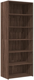 vidaXL Highboard Braun Eichen-Optik 70x41x185 cm Holzwerkstoff 3281693