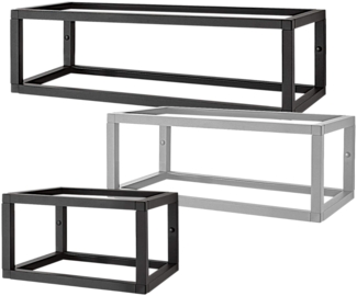 Aluments Quader-Rack Regal in SCHWARZ mit 30 cm Höhe und 60 cm Breite / Regalsystem / Modulregal