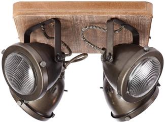 Brilliant Leuchten No. 72035-84 Spotplatte Carmen Wood 4-flammig GU10 bulb 5W