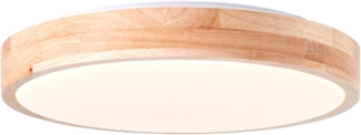 Brilliant LED Deckenleuchte Slimline LED Wand- und Deckenleuchte, 35 cm, 2400 lm, 3000 K, holz hell/weiß