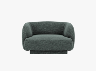 Micadoni Sessel Miley 1-Sitzer Chenille Haga Petrol