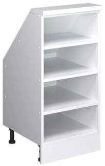 Vicco Kommode Rion, Weiß, 40x81.6 cm mit 4 Fächern